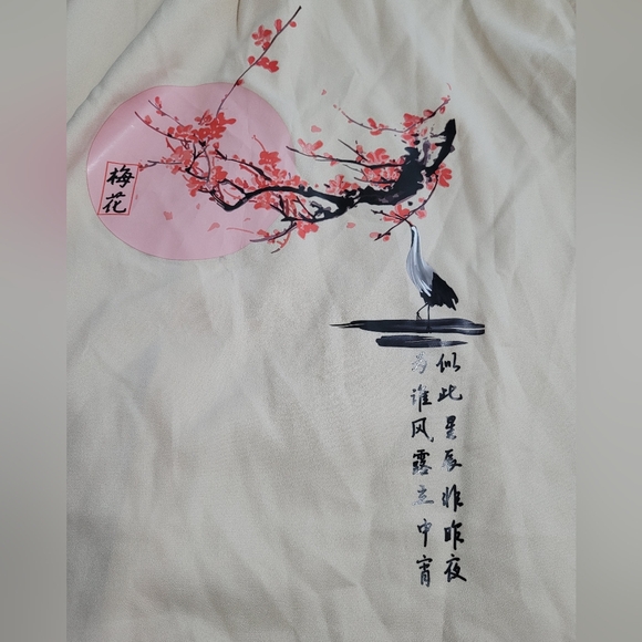 Crane and Blossom cream button down shirt - Picture 3 of 3